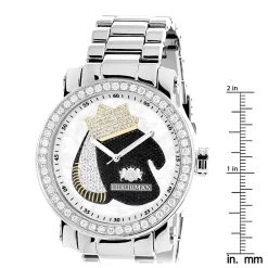 Luxurman Men's Diamond Watch With Boxing Gloves 4 CT Southpaw Edition -Watch Store luxurman mens diamond watch with boxing gloves 45ct southpaw edition ruler
