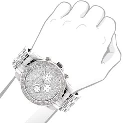 Luxurman Men's Real Diamond Watch 0.25ct -Watch Store luxurman mens real diamond watch 020ct p 35220 bod 1