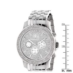 Luxurman Men's Real Diamond Watch 0.25ct -Watch Store luxurman mens real diamond watch 020ct p 35220 ruler 1