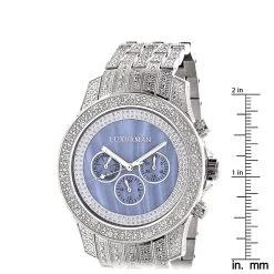 Luxurman Men's Real Diamond Wrist Watch 1.25ct -Watch Store luxurman mens watches real diamond wrist watch 125ct p 8267 ruler