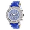 Luxurman Raptor Men's Diamond Watch With 0.25ct Blue MOP W Leather Strap