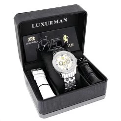 Luxurman Raptor Two-Tone Men's Diamond Watch 0.25ct 8 Luxurman Raptor Two-Tone Men's Diamond Watch 0.25ct -Watch Store luxurman raptor two tone mens diamond watch 025ct box