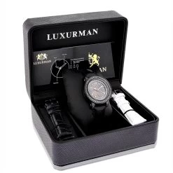 Luxurman Black Diamond Watch For Women 2.15 Carats -Watch Store luxurman watches black diamond watch for women 215 carats p 49995box