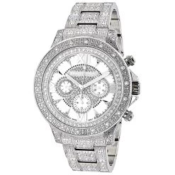 Luxurman Iced Out Men's Diamond Watch 1.25ct