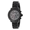 Luxurman Ladies Black Diamond Watch 2.15ct
