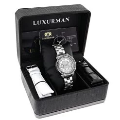 Luxurman Ladies Black Diamond Watch 2.50ct -Watch Store luxurman watches ladies black diamond watch 250ct p 35284 4