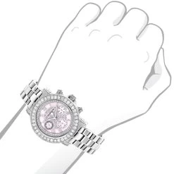 Luxurman Ladies Diamond Watch 3ct Pink -Watch Store luxurman watches ladies diamond watch 3ct pink p 43232bod
