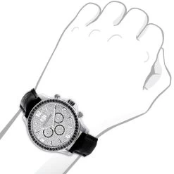 Luxurman Men's Black Diamond Watch 3ct 7 Luxurman Men's Black Diamond Watch 3ct -Watch Store luxurman watches mens black diamond watch 3ct p 35268 6