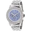 Luxurman Men's Diamond Watch 0.25ct Blue