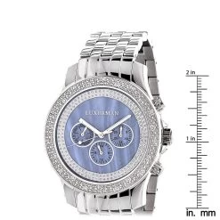 Luxurman Men's Diamond Watch 0.25ct Blue -Watch Store luxurman watches mens diamond watch 025ct blue p 9303 ruler