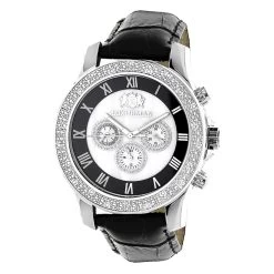 Luxurman Men's Diamond Watch 0.25ct Freeze