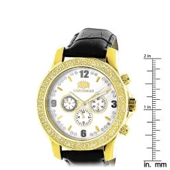 Luxurman Men's Diamond Watch 0.25ct Yellow -Watch Store luxurman watches mens diamond watch 025ct yellow p 9704 ruler