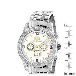 Luxurman Men's Diamond Watch 0.50ct -Watch Store luxurman watches mens diamond watch 050ct p 8495 ruler