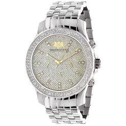 Luxurman Men's Diamond Wristwatch 0.25ct