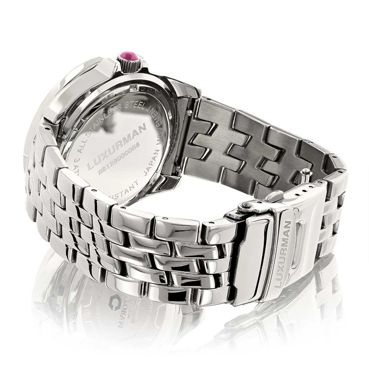 Luxurman Women's Diamond Pink Watch 0.25ct 2 Luxurman Women's Diamond Pink Watch 0.25ct - Image 2