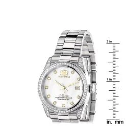Luxurman Women's Diamond Watch Stainless Steel Tribeca 1.5ct -Watch Store luxurman womens diamond watch stainless steel tribeca 15ct ruler