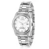 Luxurman Swiss Quartz Women's Diamond Watch Stainless Steel Band Tribeca