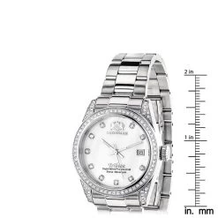 Luxurman Swiss Quartz Women's Diamond Watch Stainless Steel Band Tribeca -Watch Store luxurman womens diamond watch stainless steel tribeca15ct ruler