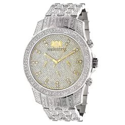 Luxurman Wrist Men's Diamond Watch 1.25ct