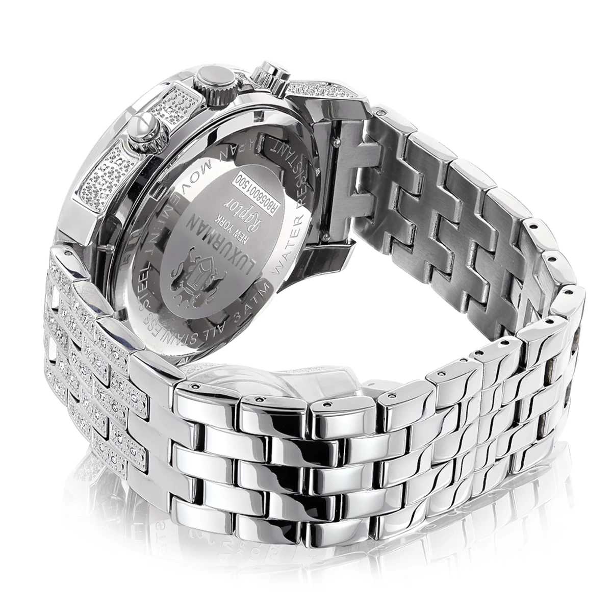Luxurman Wrist Men's Diamond Watch 1.25ct 2 Luxurman Wrist Men's Diamond Watch 1.25ct - Image 2