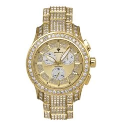 Luxury Diamond Men's Aqua Master Watch 32ct