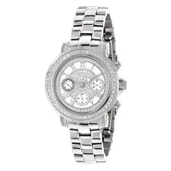 Men's And Ladies Diamond Luxuman Diamond Watch 2ct