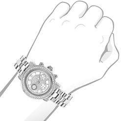 Men's And Ladies Diamond Luxuman Diamond Watch 2ct -Watch Store mens and ladies diamond watches luxuman diamond watch 2ct 3