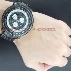 Men's Black Diamond 8.00ct Joe Rodeo Junior Watch -Watch Store mens black diamond watches 800ct joe rodeo junior p 42323bod