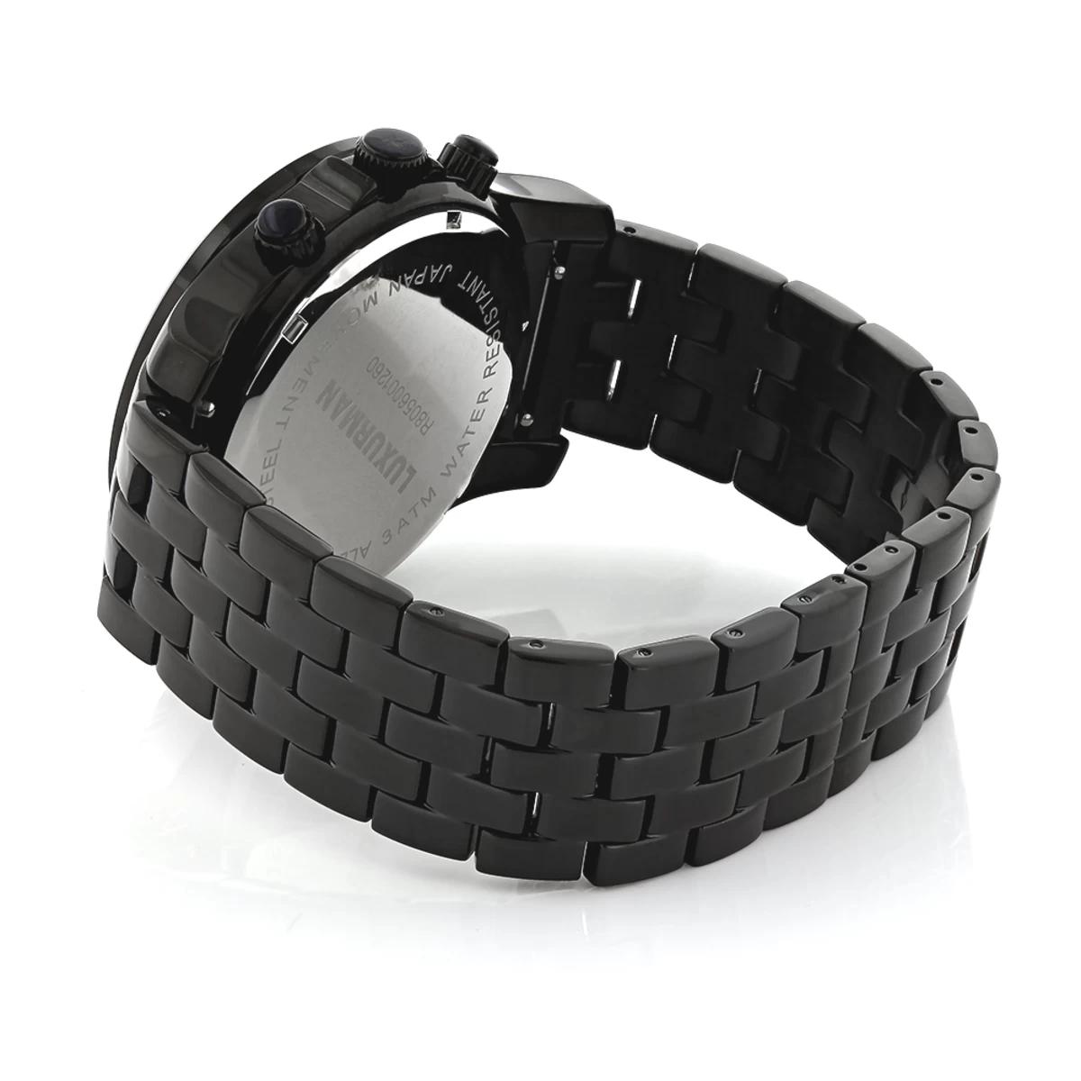 Men's Black Diamond Watch By LUXURMAN 2.25ct 2 Men's Black Diamond Watch By LUXURMAN 2.25ct - Image 2