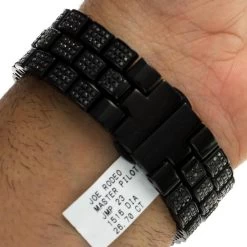 Men's Black Diamonds Watch 26.7ct Joe Rodeo Master Pilot -Watch Store mens black diamonds watch 267ct joe rodeo master pilot p 22689 back2