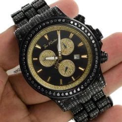 Men's Black Diamonds Watch 26.7ct Joe Rodeo Master Pilot -Watch Store mens black diamonds watch 267ct joe rodeo master pilot p 22689 bod3