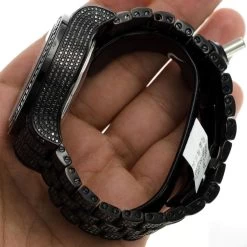 Men's Black Diamonds Watch 26.7ct Joe Rodeo Master Pilot -Watch Store mens black diamonds watch 267ct joe rodeo master pilot p 22689 bod5