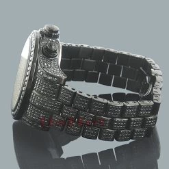 Men's Black Diamonds Watch 26.7ct Joe Rodeo Master Pilot -Watch Store mens black diamonds watch 267ct joe rodeo master pilot p 22689back