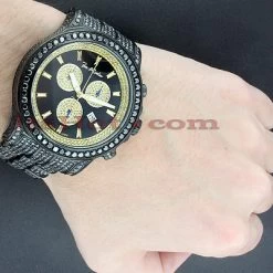 Men's Black Diamonds Watch 26.7ct Joe Rodeo Master Pilot -Watch Store mens black diamonds watch 267ct joe rodeo master pilot p 22689bod
