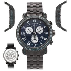 Men's Blue Diamond Joe Rodeo Classic Watch 3.5 -Watch Store mens blue diamond watches joe rodeo classic watch 35 p 35774 main2