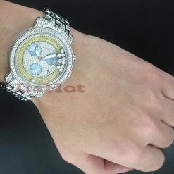 Men's Benny Floating Diamond Watch 22ct -Watch Store mens custom benny floating diamond watch 22ct p 8951bod