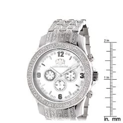 Men's Diamond Band Watch By LUXURMAN 1 Carat 9 Men's Diamond Band Watch By LUXURMAN 1 Carat -Watch Store mens diamond band watch by luxurman 1 carat ruler