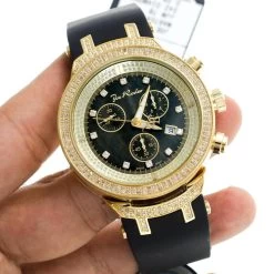 Men's Diamond Bezel Watch By Joe Rodeo: Master Model 2.20ct Yellow Gold Plated 16 Men's Diamond Bezel Watch By Joe Rodeo: Master Model 2.20ct Yellow Gold Plated -Watch Store mens diamond bezel watch by joe rodeo master model 220ct yellow p 46815 bod3