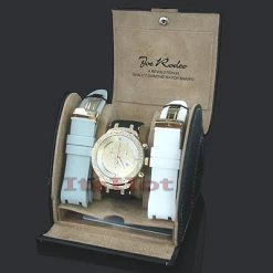 Men's Diamond Joe Rodeo Watch 2.20ct Yellow Gold Master -Watch Store mens diamond joe rodeo watch 220ct yellow gold master p 8896box