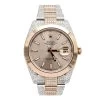 Men's Diamond Rolex Datejust Two-Tone Rose Gold Watch Oyster Perpetual 40mm
