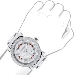 Men's Diamond Watch 0.12ct Luxurman -Watch Store mens diamond watch 012ct luxurman p 35200 1