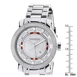 Men's Diamond Watch 0.12ct Luxurman -Watch Store mens diamond watch 012ct luxurman p 35200 ruler