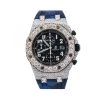 Men's Diamond Watch Audemars Piguet Royal Oak Offshore 18K Gold Black Dial