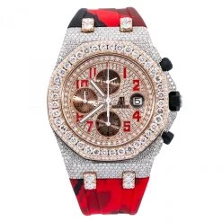 Men's Diamond Watch Audemars Piguet Royal Oak Offshore 18K Gold W01257