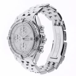 Men's Diamond Breitling Watch Crosswind 43mm White Dial Diamond Bezel -Watch Store mens diamond watch breitling crosswind 43 mm white dial w00122 ca5722f2fc18336329f26d14fce04db3 2048x2048