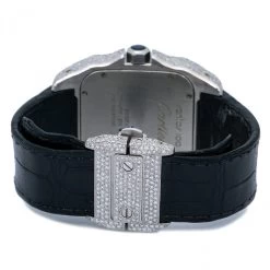 Men's Diamond Watch Cartier Santos De Cartier 41mm White Dial -Watch Store mens diamond watch cartier santos de cartier 41 mm white dial w01246 0E8A6845 2048x2048