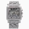 Men's Diamond Watch Franck Muller Conquistador Cortez 18K Gold White Dial