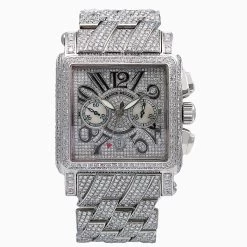 Men's Diamond Watch Franck Muller Conquistador Cortez 18K Gold White Dial