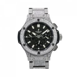 Men's Diamond Watch Hublot Big Bang 44mm Black Dial W00896