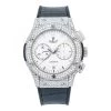 Men's Diamond Watch Hublot Classic Fusion 45mm White Dial